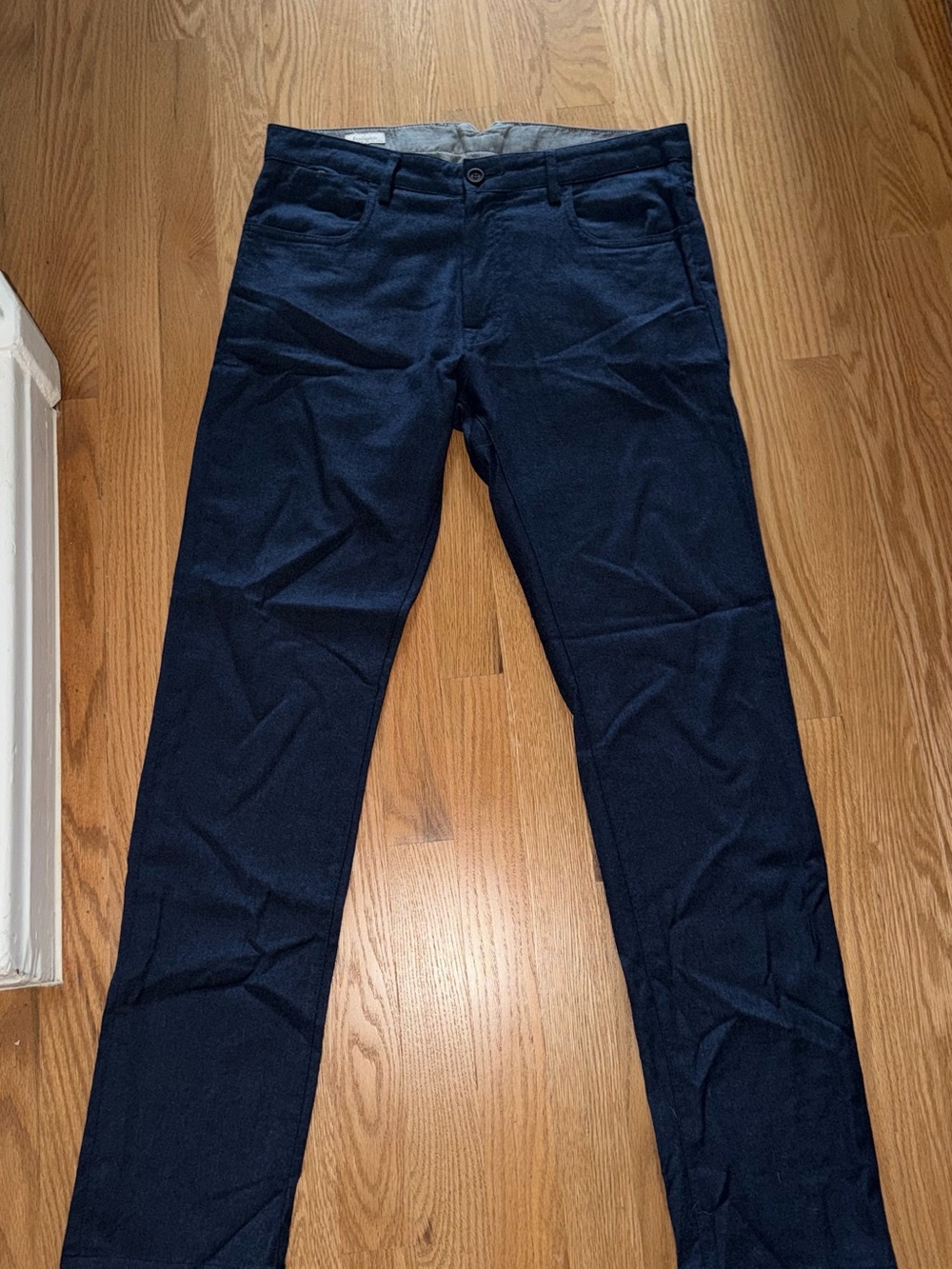 Canali Navy Slim Chinos